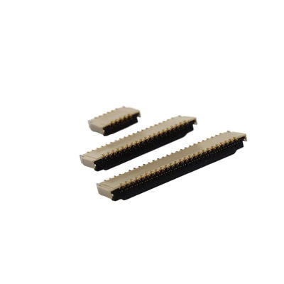FPC/FFC connector 0.3MM pitch front plug rear lock soft row socket height 1.0MM 9/13/41/71P