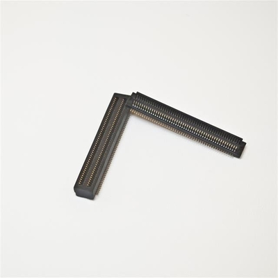 Double slot 0.8 pitch btb board to board connector 8-100P male and female chassis connector combined height 4.0-8.5mmH SMD terminals