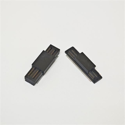 Double slot 0.8 pitch btb board to board connector 8-100P male and female chassis connector combined height 4.0-8.5mmH SMD terminals