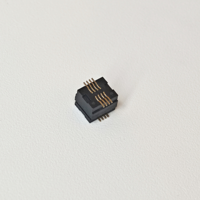 Double Slot 0.8 Pitch btb Board-to-Board Connector 8Pin Male Female Block Combined Height 4.0mmH SMD Terminal PCBA