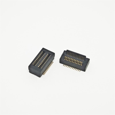 Double Slot 0.8 Pitch btb Board-to-Board Connector 28Pin Male Female Block Height 5.5mmH SMD Terminal Gold Plated