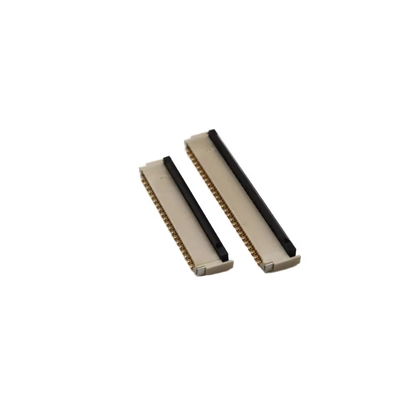 FPC/FFC connector 0.3MM pitch front plug rear lock soft row socket height 1.0MM 9/13/41/71P