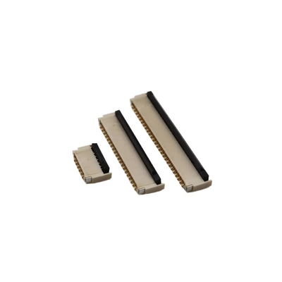 FPC/FFC connector 0.3MM pitch front plug rear lock soft row socket height 1.0MM 9/13/41/71P