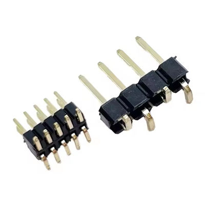 Single Row 2.54mm Pitch Straight Pin Header with Socket 1*2/3/4/5/6/7/8/10/12/15/20/40P for PCB Application