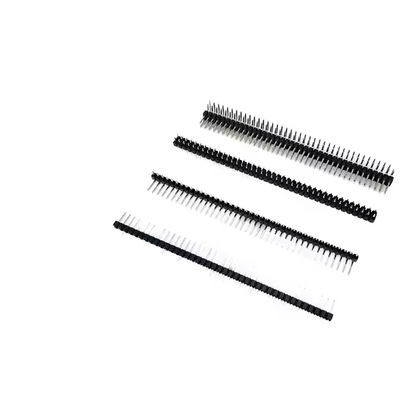2.54 Pitch Single Double Row Pin Connector 180/90 degrés verticale horizontale Pogopin prise de ressort pouce pour l'application de PCB